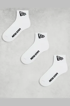 New Era Pakke med 3 par hvide ankelsokker