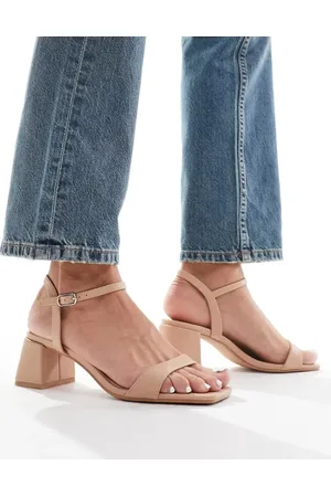 Glamorous Sandaler med lav blokhæl-Neutral