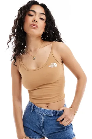 The North Face Cropped tanktop i - Kun hos ASOS-Neutral