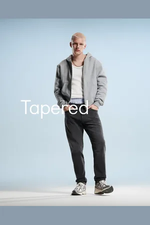 ASOS Tapered jeans i forvasket