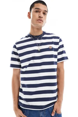 Dickies River Grove - T-shirt med og hvide striber - Kun hos ASOS