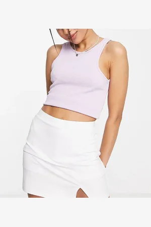 ASOS ASOS DESIGN Petite - Tennis-skort med slids foran i