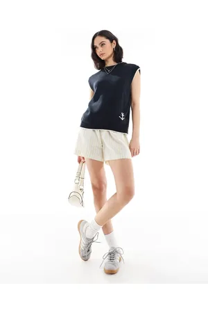 ASOS Strikket tanktop med kontrasterende ankermotiv