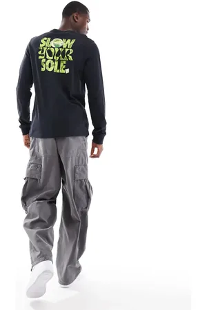 Nike Langærmet T-shirt med "slow your sole"-grafik