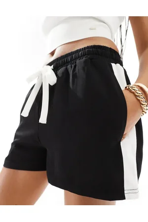 ASOS Sorte pull on-shorts med kontrastpaneler