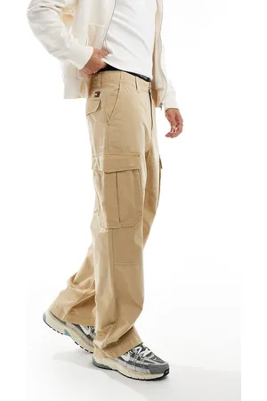 Tommy Hilfiger Aiden - Beige cargobukser med ripstop-Guld