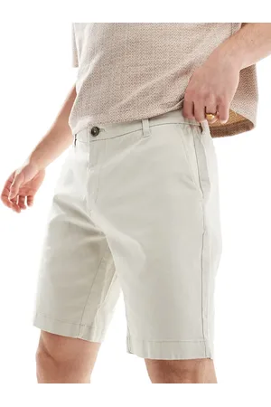 Ben Sherman Grå chinoshorts med stretch i slim fit