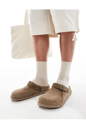 Birkenstock Lutry - Brune unisec-clogs i ruskind