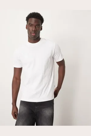 SELECTED Hvid oversized T-shirt i kraftigt stof