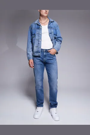 HUGO BOSS Re.Maine - Mellemvaskede jeans i regular fit-Blå