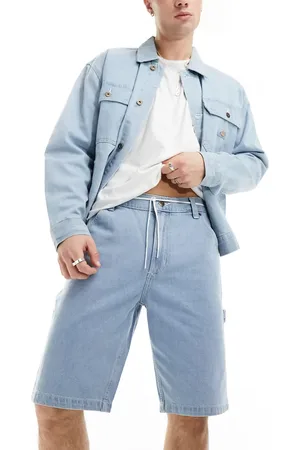 Dickies Garyville - Lyseblå denimshorts i vintage vask