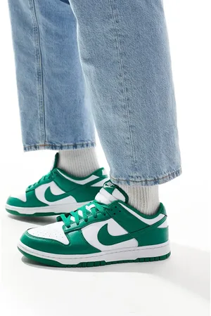 Nike Dunk Low Retro - Sneakers i grøn og hvid