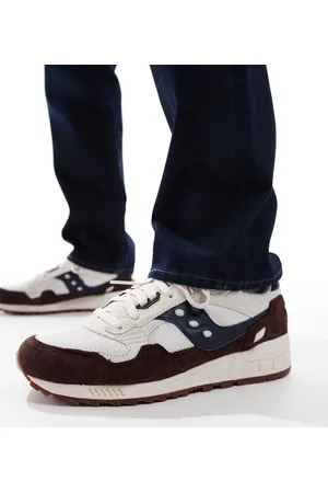 Saucony Originals Shadow 5000 - Månehvide og chokoladebrune sneakers