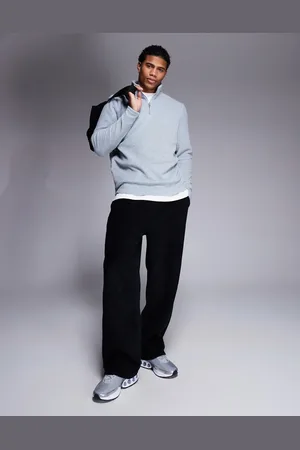 ASOS Sweatshirt i fleece med kvart lynlås
