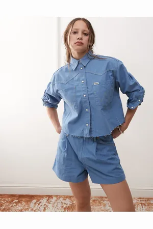 Wrangler Blå shorts med læg - Del af sæt