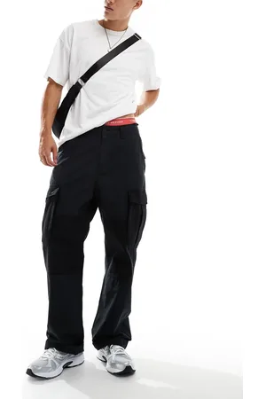 Tommy Hilfiger Aiden - Sorte cargobukser i ripstop