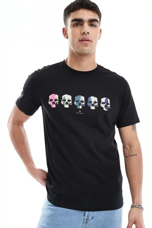 Paul Smith T-shirt med kranieprint og logo