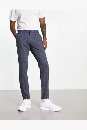 Only & Sons Slim fit-jerseybukser i marineblåt tern