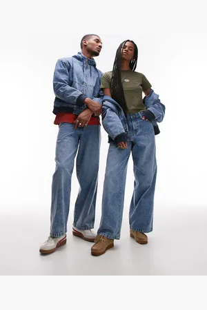 Dickies Loose Wave - Falmet jeans med vide ben i denim