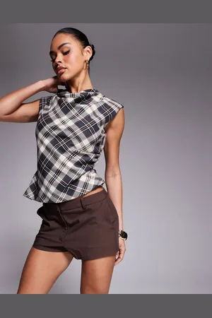 River Island Skræddersyet top med draperinger
