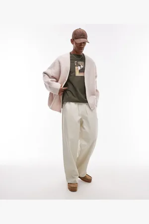 Topman Vasket pull-on-bukser i twill-Neutral