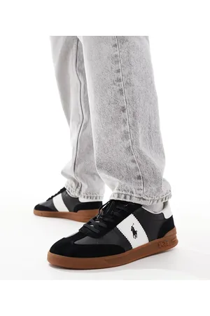 Ralph Lauren Heritage Aera - Sorte og hvide sneakers med gummisål