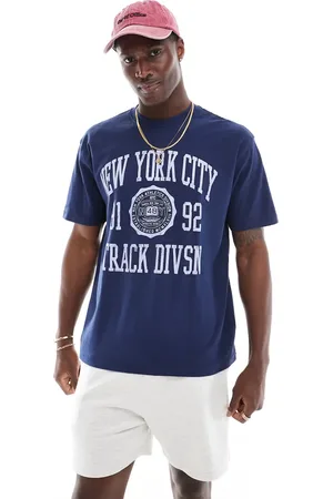 Cotton On Cotton On - Indigoblå T-shirt med 