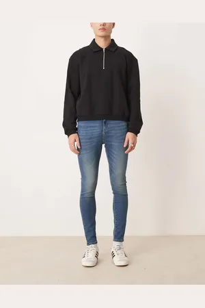 ASOS Jeans i mørkeblå vask med power-stretch