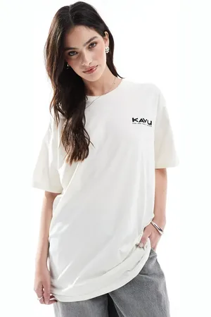 Kavu Cremehvid T-shirt med korte ærmer