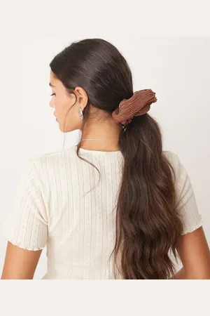 DesignB London Metallisk stor scrunchie