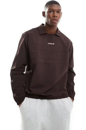 adidas Langærmet polotrøje i mørkebrun