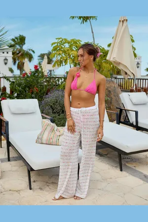 South Beach X Misha Grimes - Strandbukser med regnbuefarvede pailletter