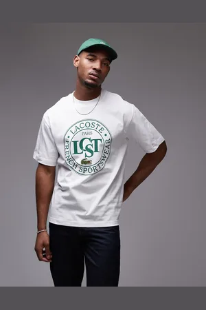 Lacoste T-shirt i pasform pasform med collegelogoprint