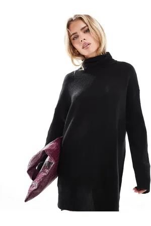 Brave Soul Petite - sweaterkjole i minilængde med rullekrave