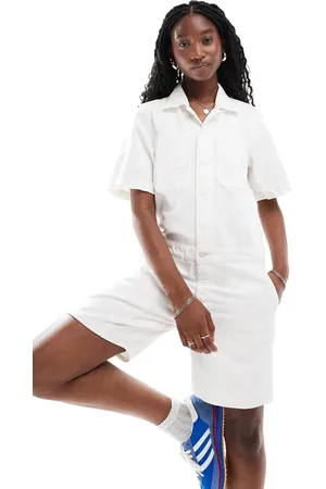 G-Star Kort hvidt jumpsuit i malerstil