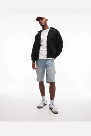 Topman Premium - oversized hættetrøje i kraftigt stof med lynlås