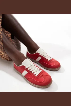 London Rebel Cally - Røde sneakers med gummisål