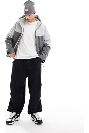 JACK & JONES Grå windbreaker med farveblok