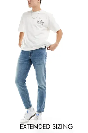 ASOS Tapered jeans med stretch i vask
