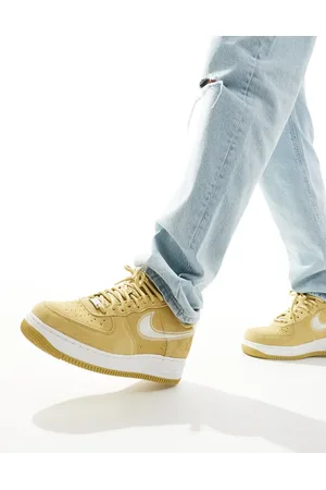 Nike Air Force 1 sneakers i beige fra -Hvid