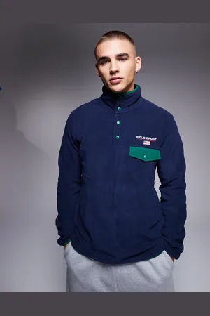 Ralph Lauren Sport Capsule - Marineblå fleece med logo