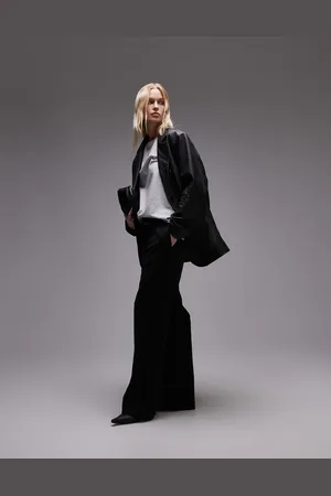 Topshop Premium - blazer i ægte læder
