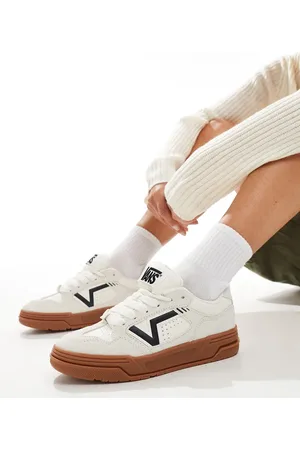 Vans Upland - Offwhite chunky sneakers i ruskind med gummisål