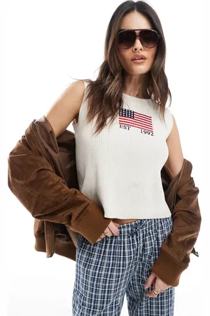 Daisy Street Strikket top med 