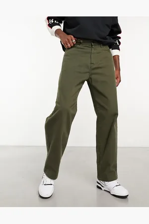 Carhartt Derby - Løse og tapered grønne bukser