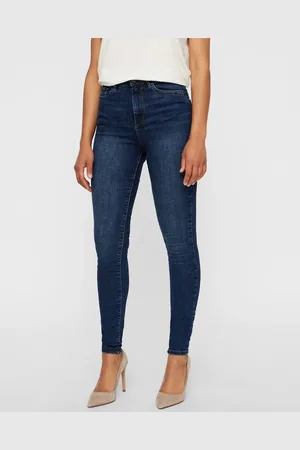 VERO MODA Sophia - Mellemblå skinny jeans i denim