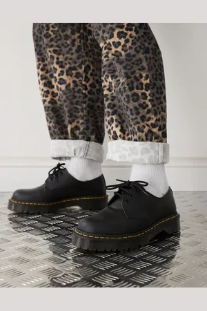 Dr. Martens 1461 Bex - Sorte støvler med 3 snørehuller i glat læder