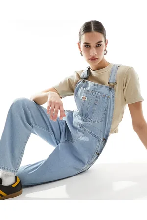 Dickies Klassiske denim-overalls i vintageblå