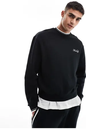ASOS Oversized sweatshirt med broderi på brystet og kantdetaljer
