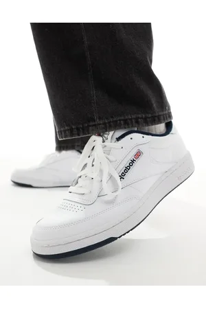 Reebok Hvide og blå Club C 85 sneakers fra